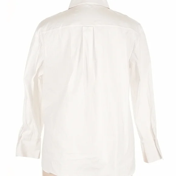 Lafayette 148 New York White Button Down Shirt | Size 1X - Picture 2 of 6